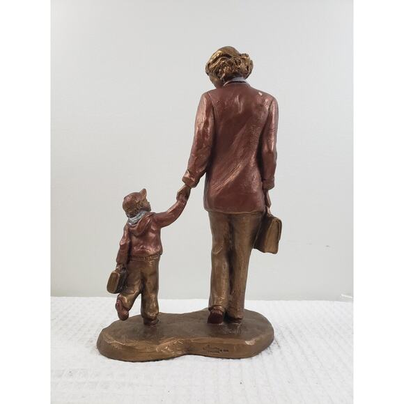(J5) Austin Productions Alice Heath “Mommy & Me” Multi Bronze Finish Signed ‘93 - Picture 2 of 8